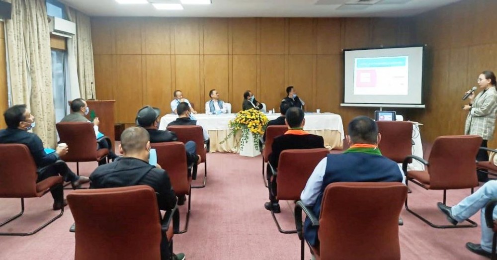 Chief Electoral Officer Nagaland during a meeting with all political parties in the State at Hotel Japfu in Kohima on October 1. (DIPR Photo)